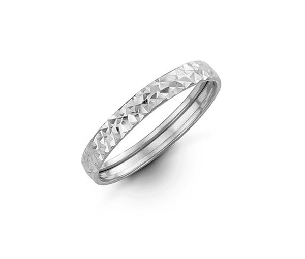 Bague pour femme en or blanc 10K - Bijouterie Suisse Québec