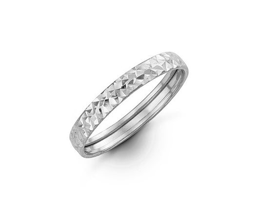 Bague pour femme en or blanc 10K - Bijouterie Suisse Québec